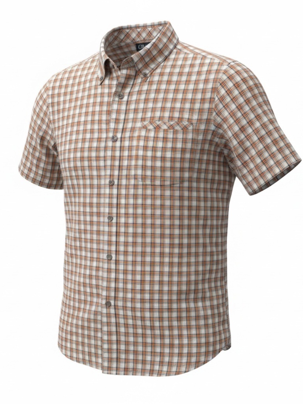 Chaps Men’s Short-Sleeve Plaid Button-Down Shirt - 100% cotton